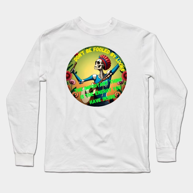 The dancing skeleton Long Sleeve T-Shirt by sweetvision